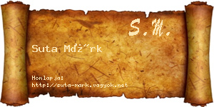 Suta Márk névjegykártya