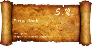 Suta Márk névjegykártya