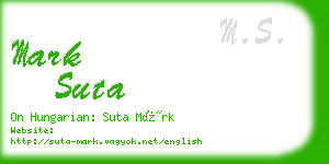 mark suta business card